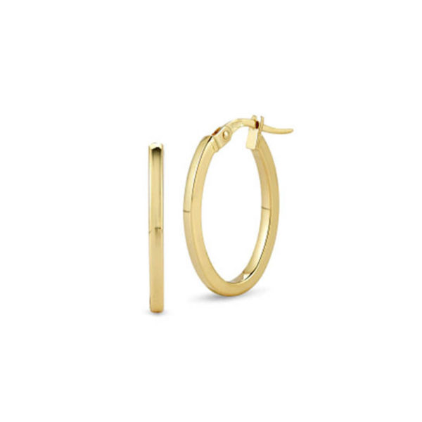 Roberto Coin 18K Yellow Gold Perfect Petite Oval Hoop Earrings